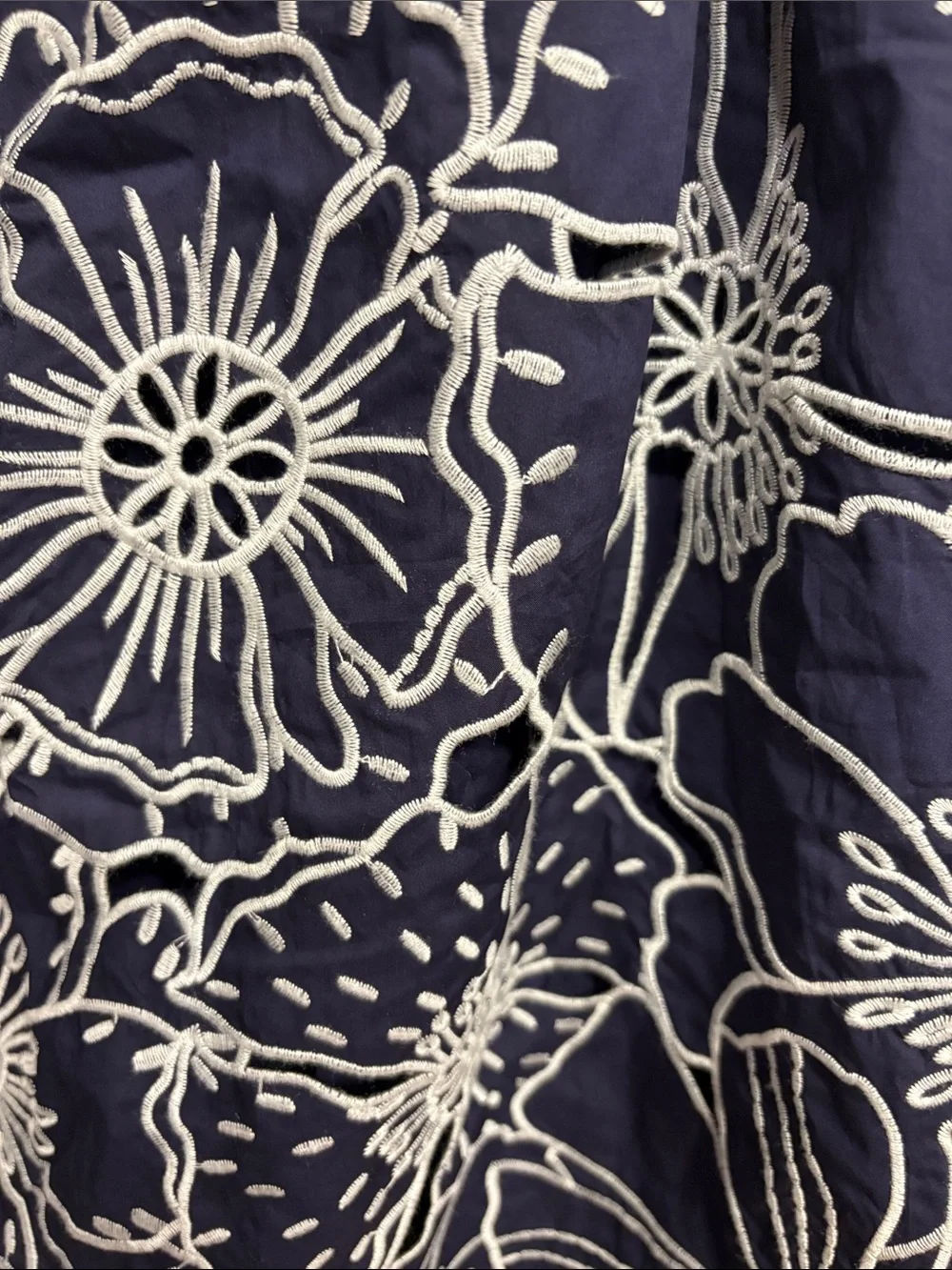 FARM Rio Flowers Richelieu Blue Skirt
